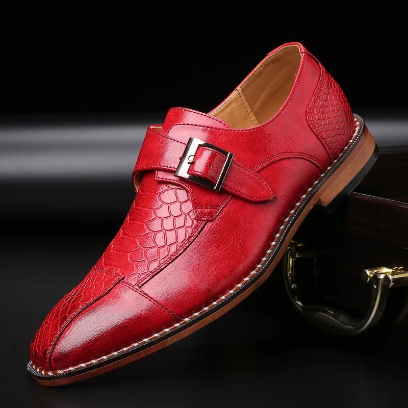 Wesley Buckle Leather Oxfords