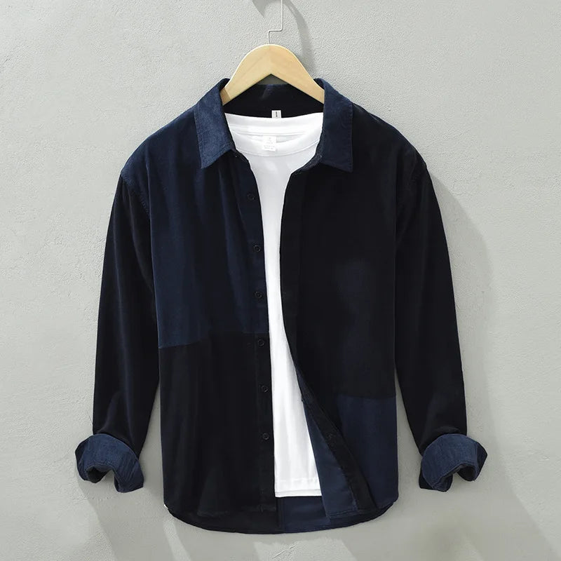 Luke Corduroy Patchwork Shirt