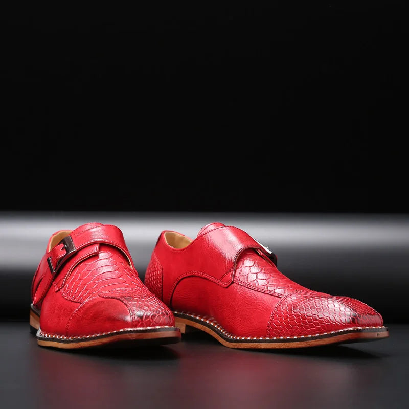 Wesley Buckle Leather Oxfords