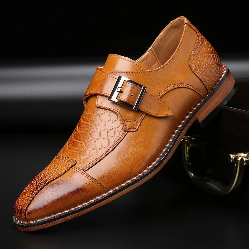 Wesley Buckle Leather Oxfords
