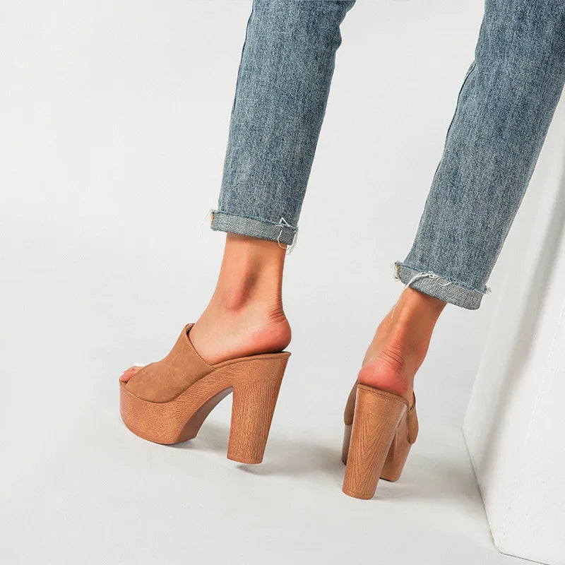 Sedona Platform Heel Mules