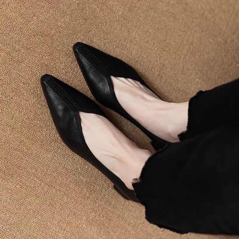 Margaret Genuine Leather Pumps