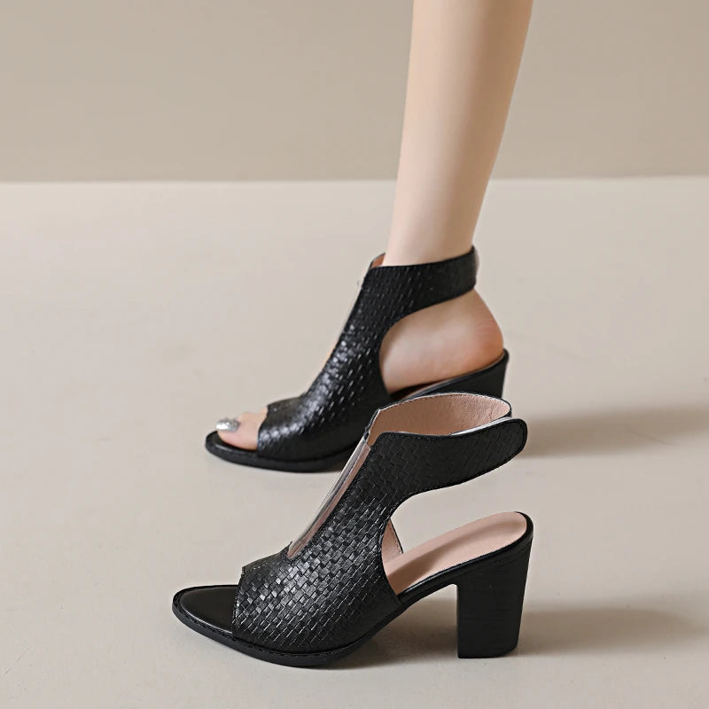 Celeste Open Toe Heels