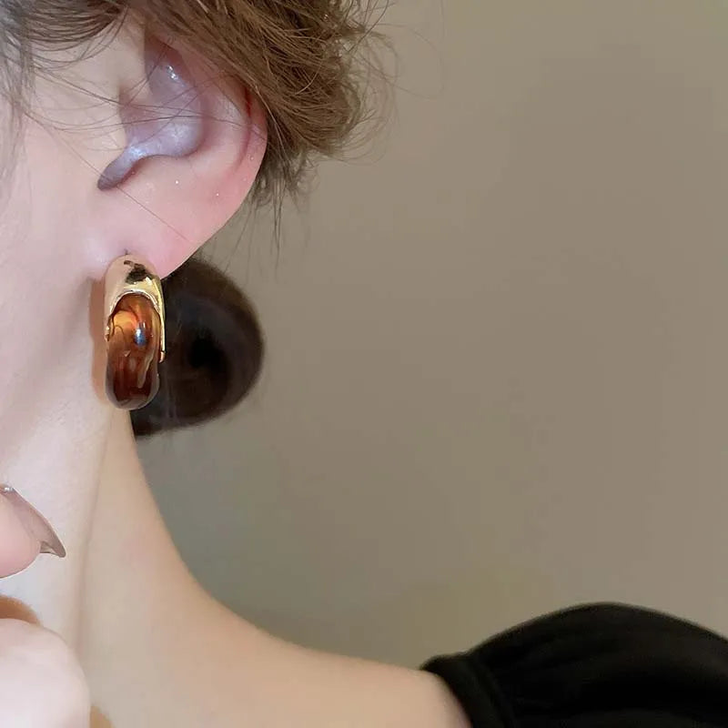 Velora Ember Hoop Earrings