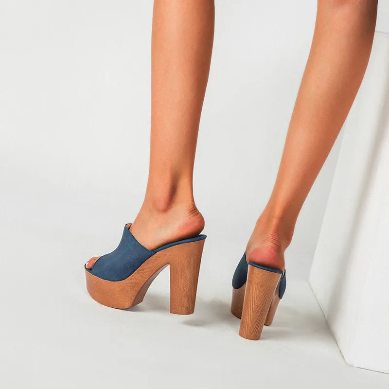 Sedona Platform Heel Mules