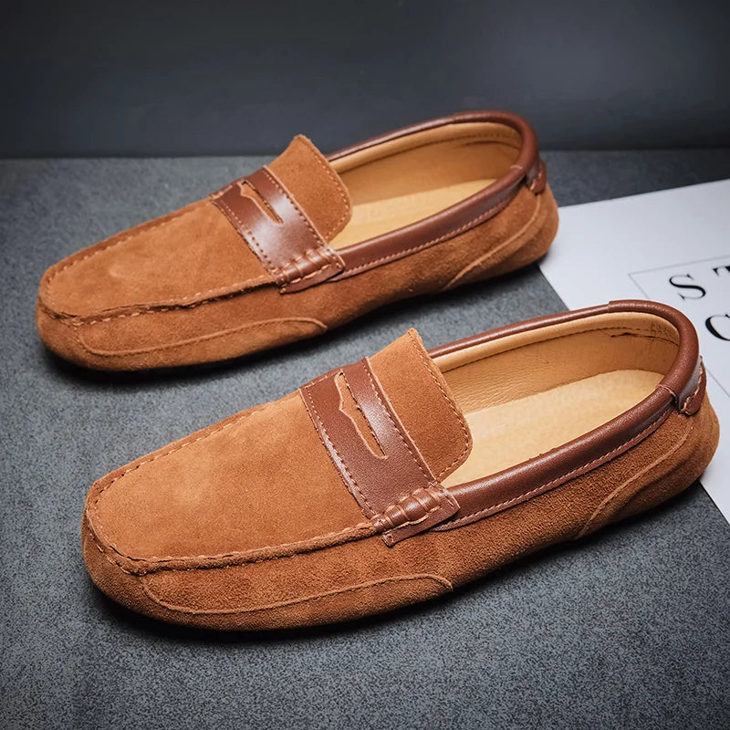 Antonio Step Suede Loafers