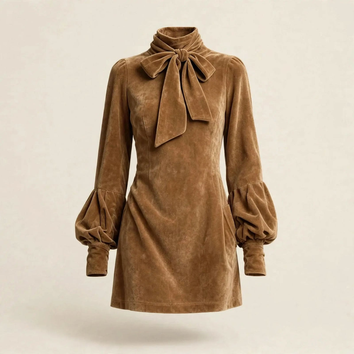 Monroe Suede Bow Dress