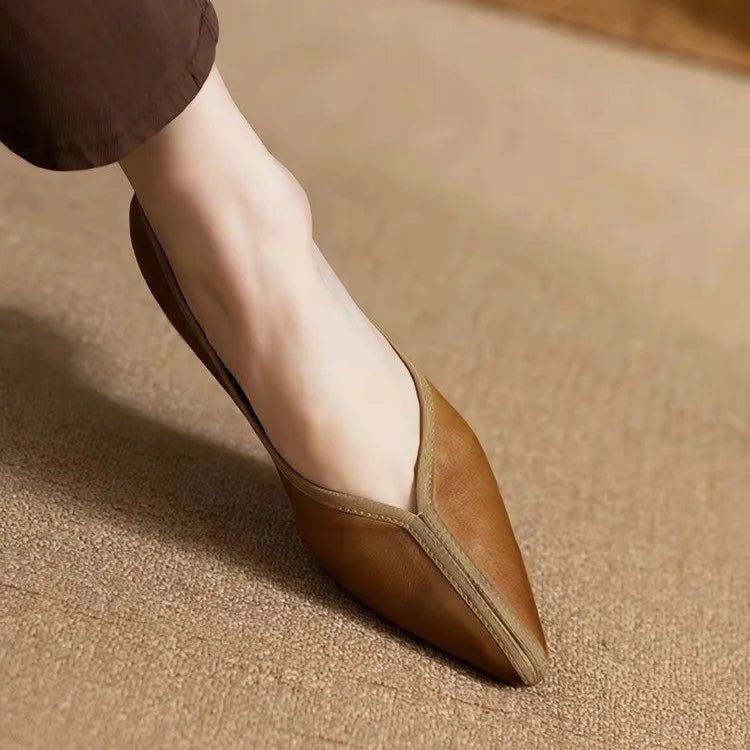 Margaret Genuine Leather Pumps