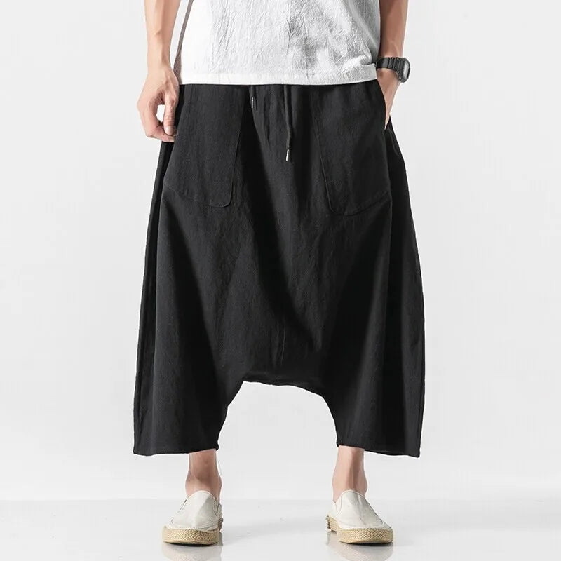 Nicholai Linen Harem Pants