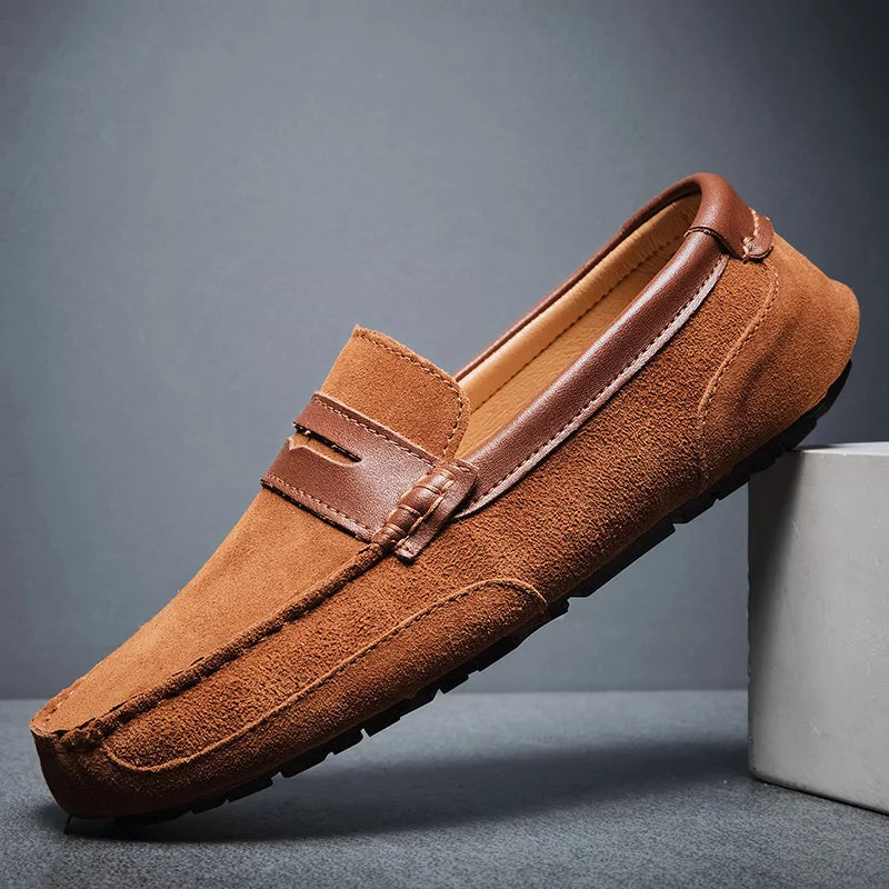 Antonio Step Suede Loafers