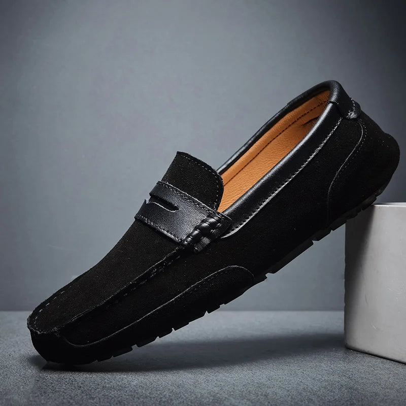 Antonio Step Suede Loafers