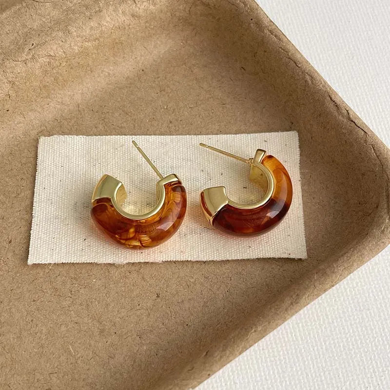 Velora Ember Hoop Earrings