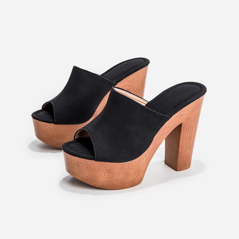 Sedona Platform Heel Mules