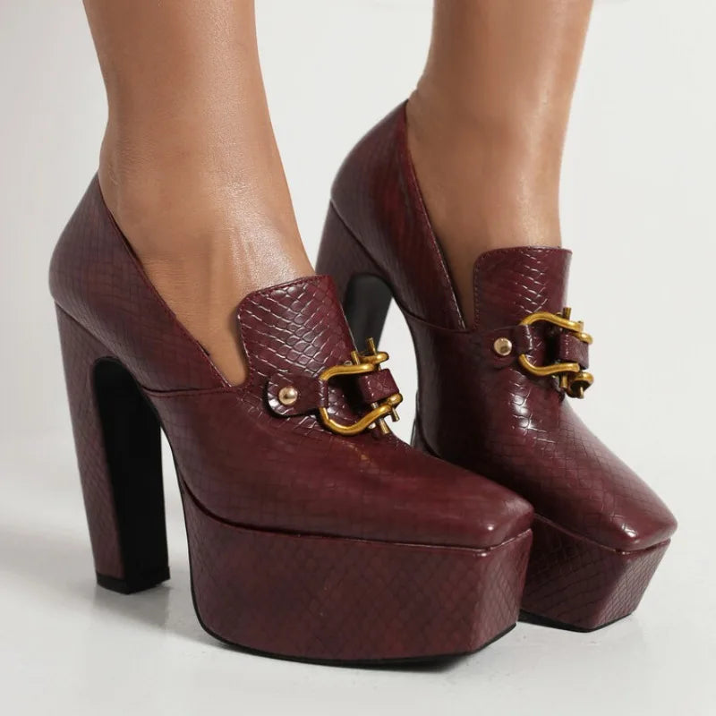 Scarlett Genuine Leather Heels