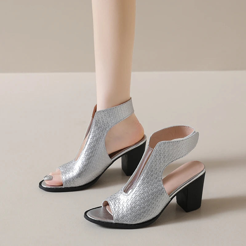 Celeste Open Toe Heels