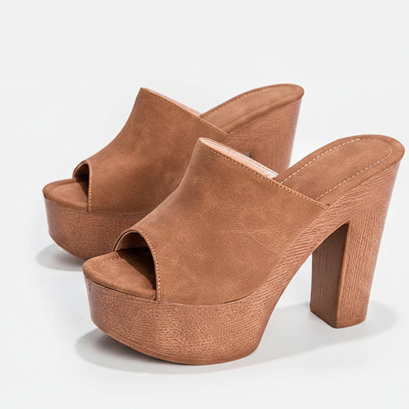 Sedona Platform Heel Mules