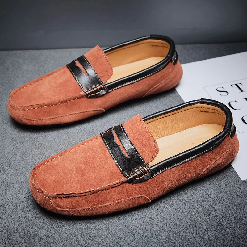 Antonio Step Suede Loafers