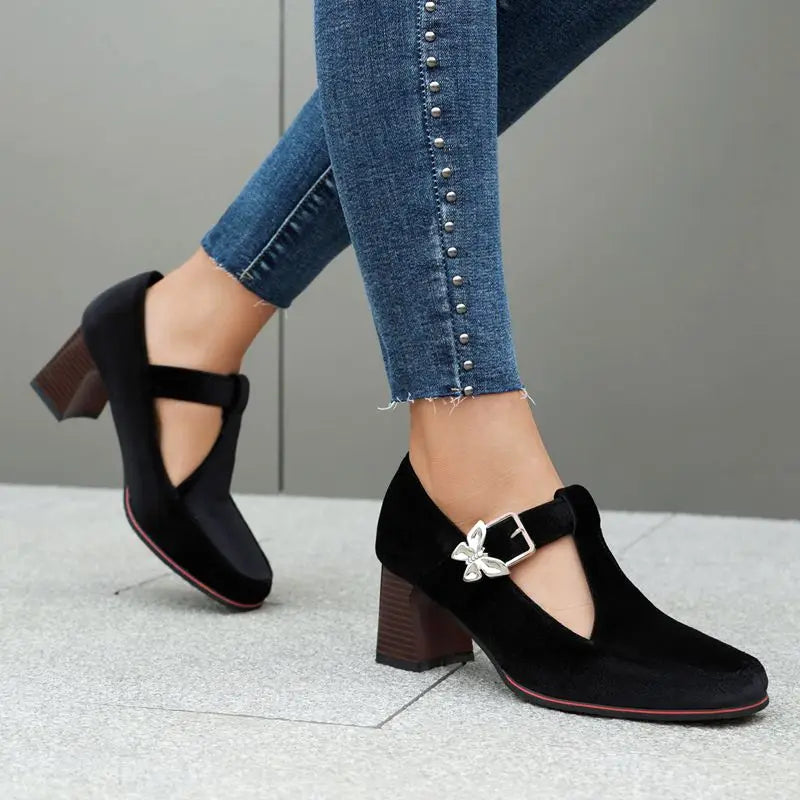 Sabrina Velvet Heels