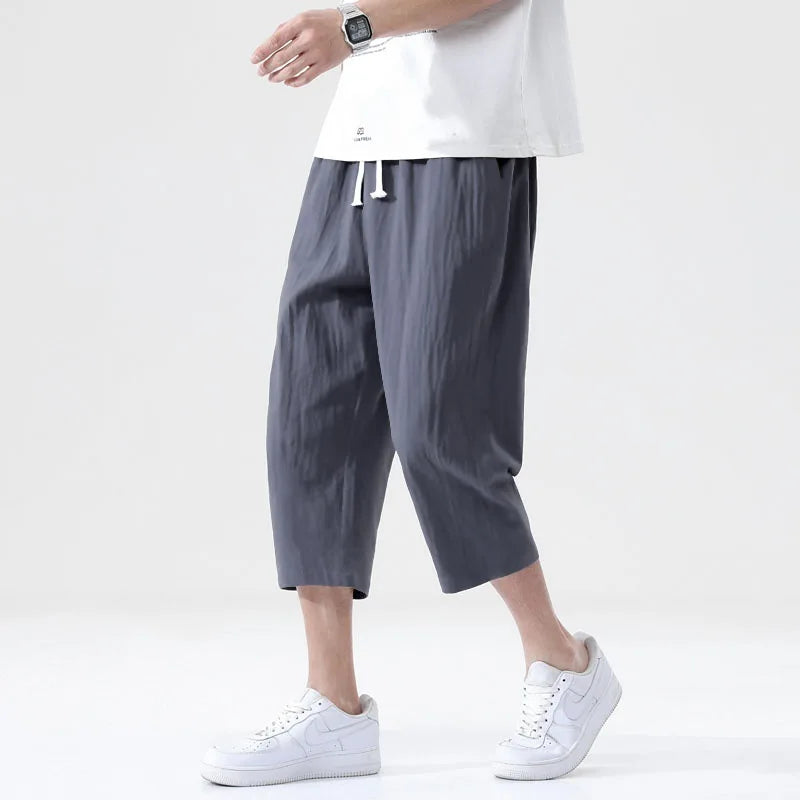 Raymond Linen Cropped Pants
