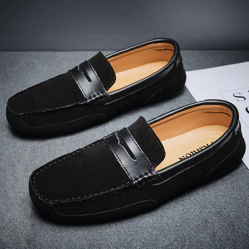 Antonio Step Suede Loafers