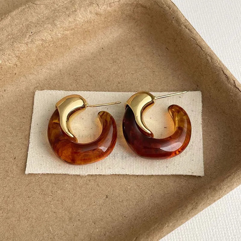 Velora Ember Hoop Earrings
