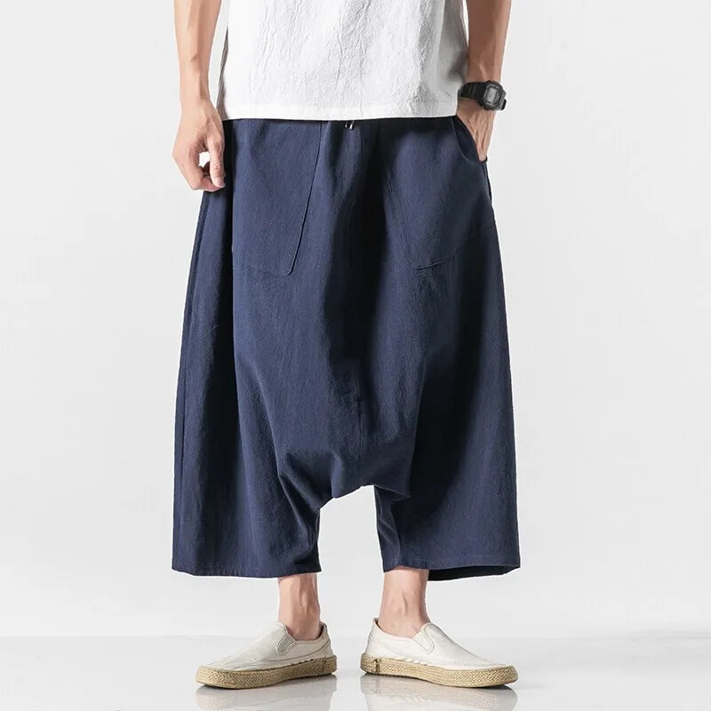 Nicholai Linen Harem Pants