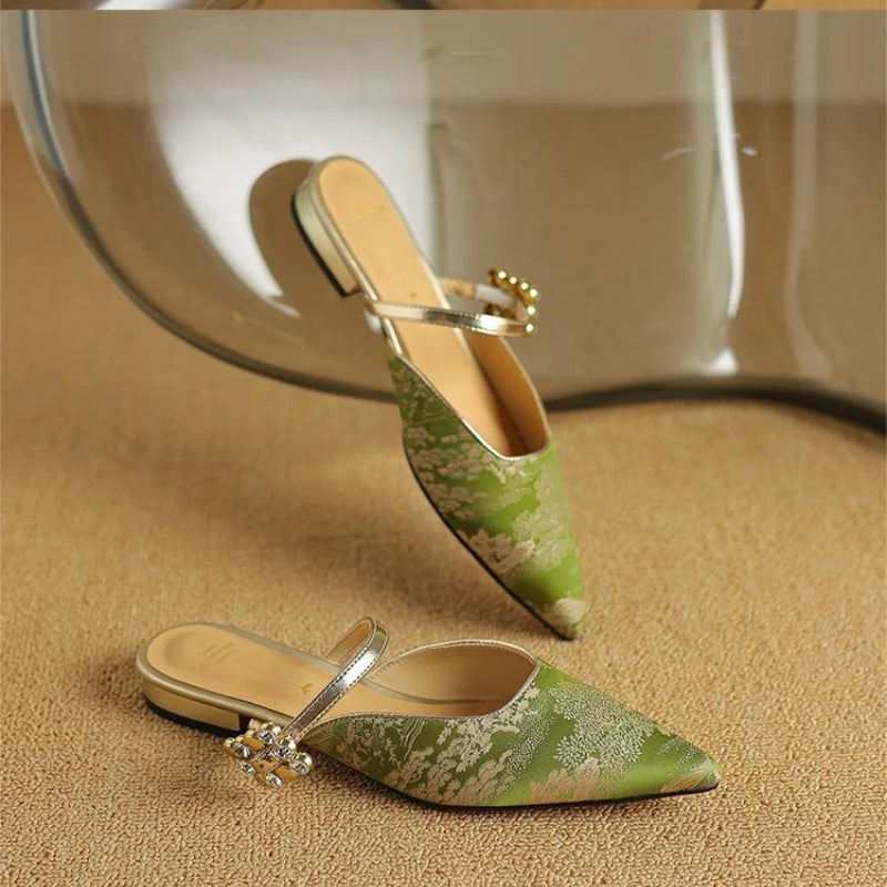 Kennedy Pointed Mule Heels