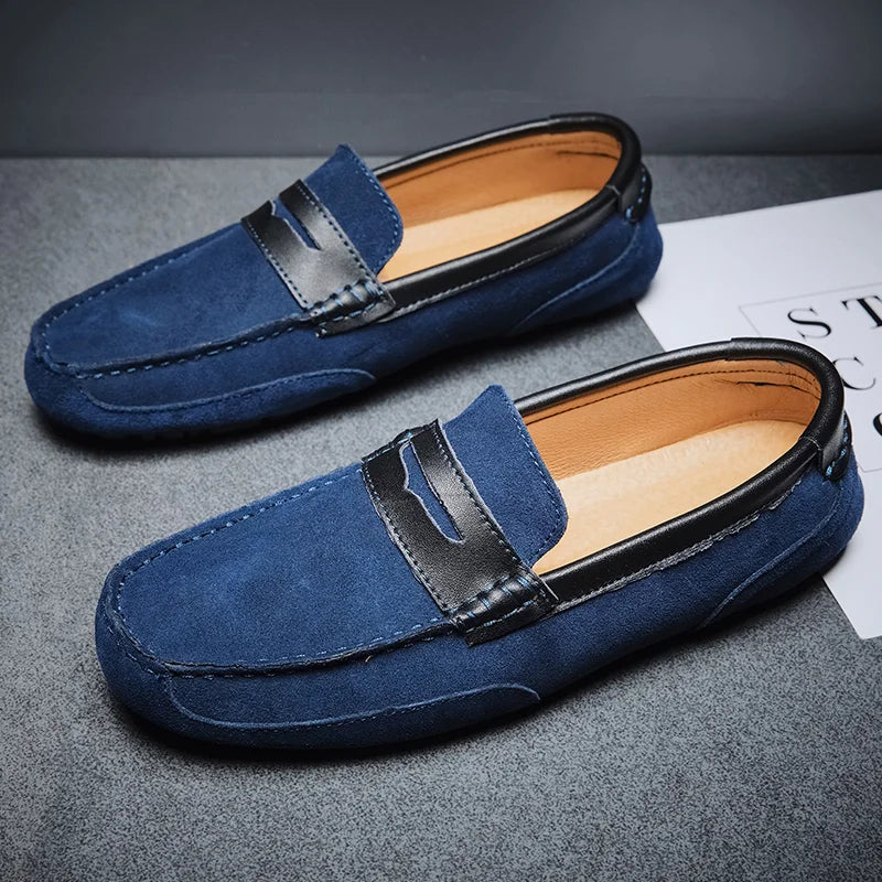 Antonio Step Suede Loafers