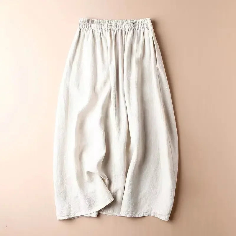 Yanina Linen Skirt