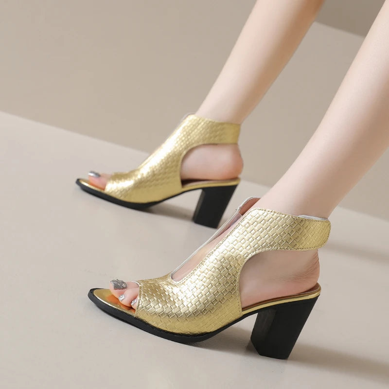 Celeste Open Toe Heels
