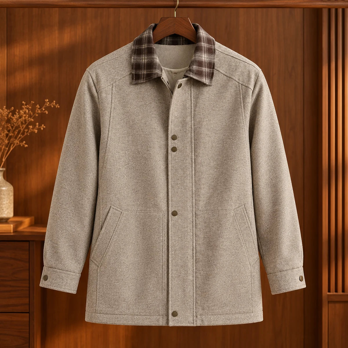 Alistair Jacket Beige front
