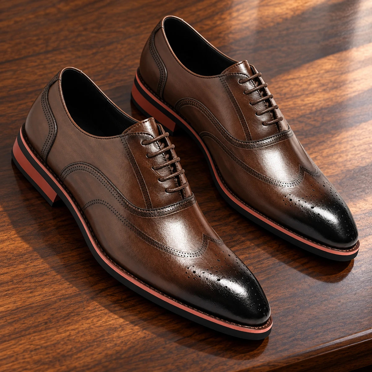 Cowhide Leather Dress Shoes | August Brown secondary