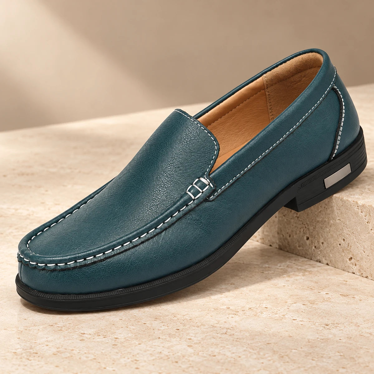 Leather Loafers | Julian Blue primary