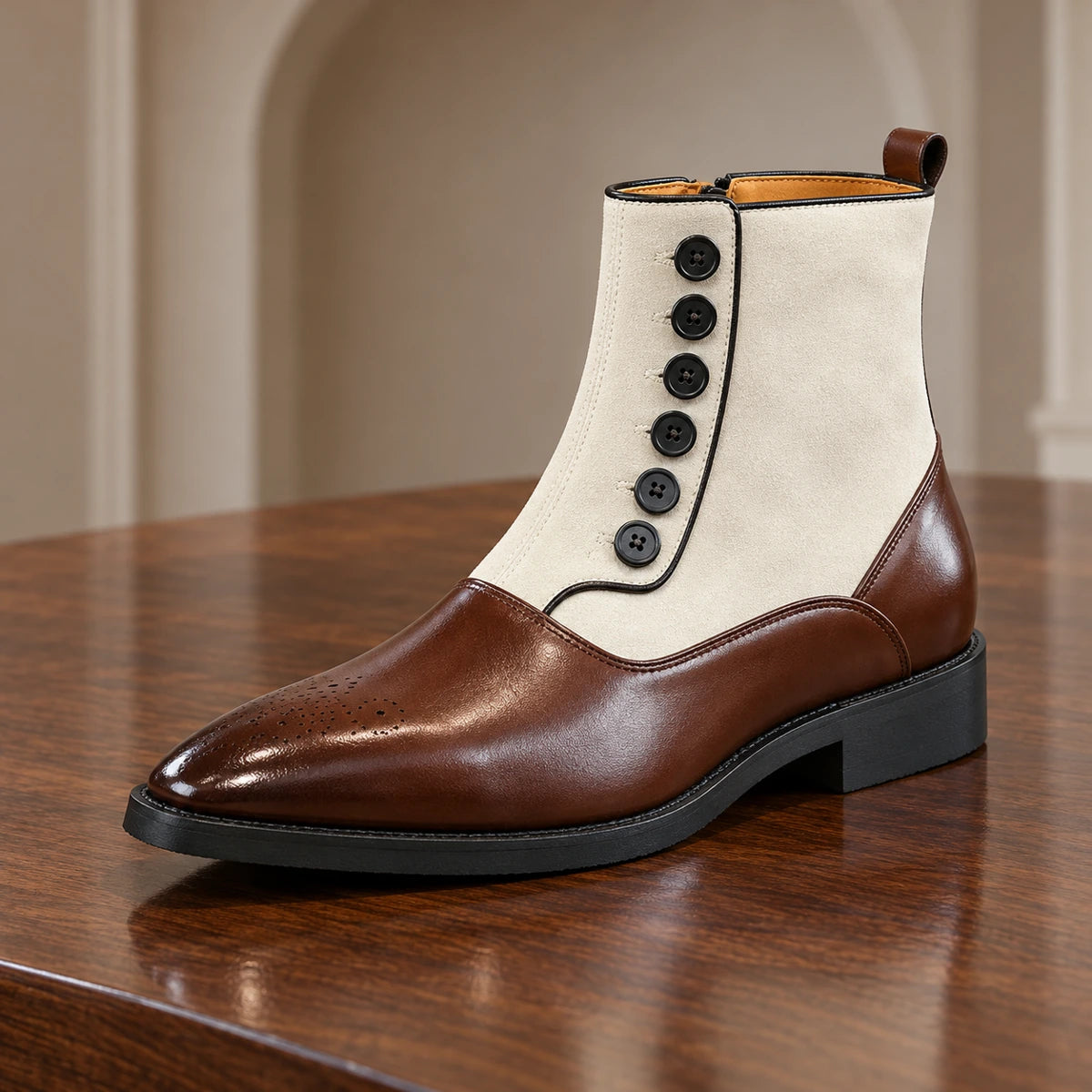 Finley Boots Brown White primary