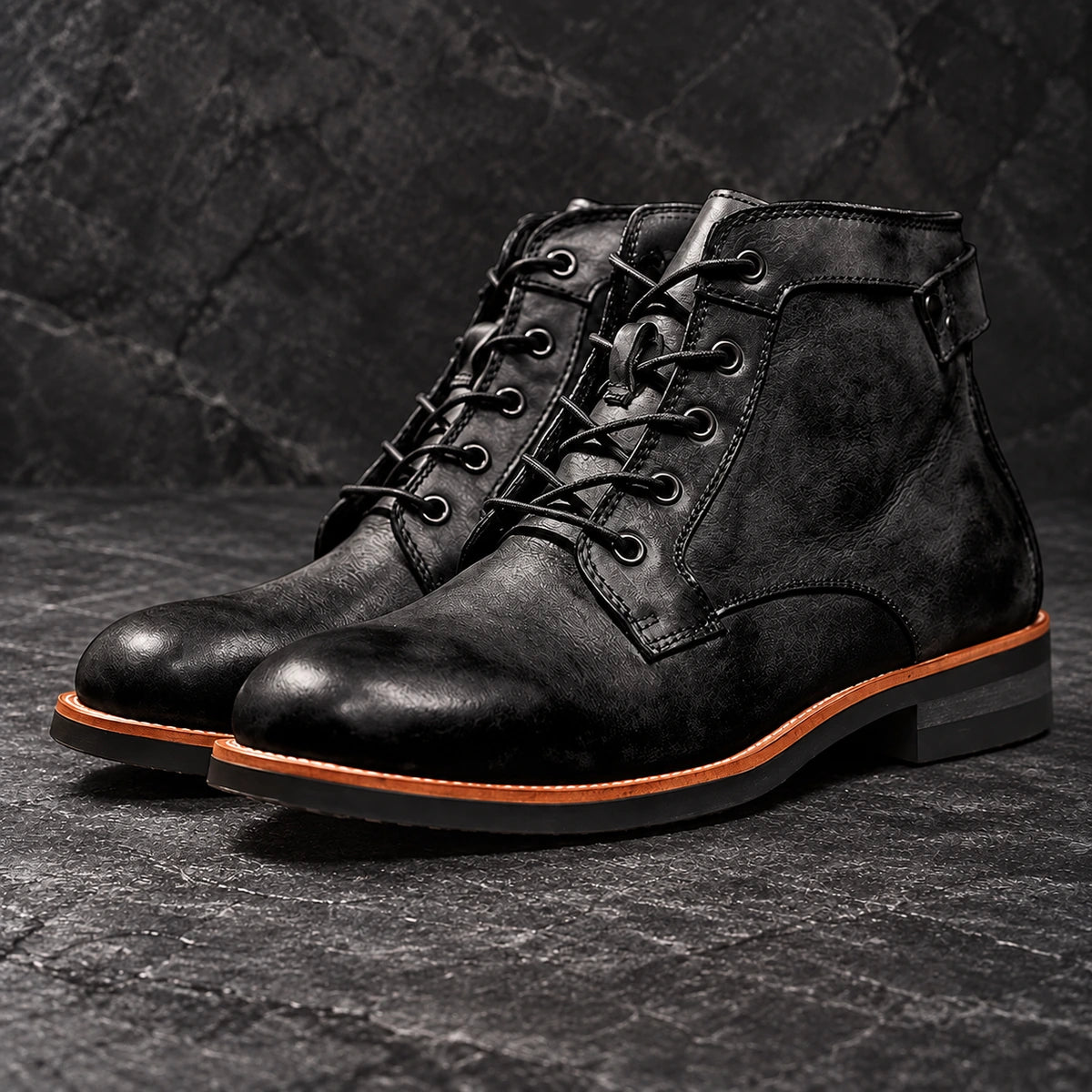 Burnished Boots | Vincent Black front view