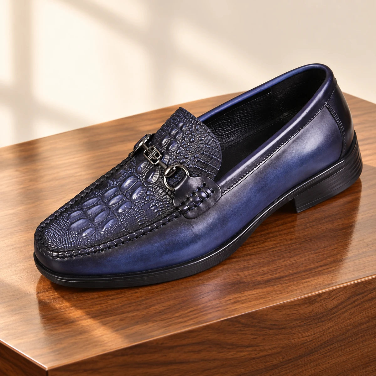 Cowhide Leather Loafers | Roland Blue primary