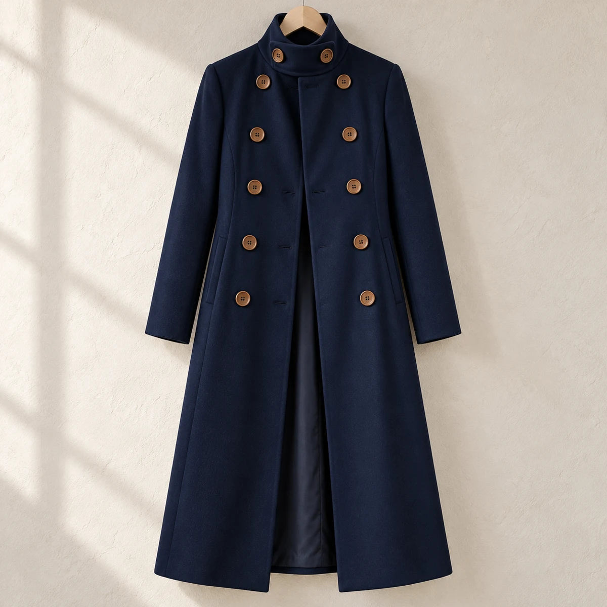 Dobby Coat | Rosalyn Blue front