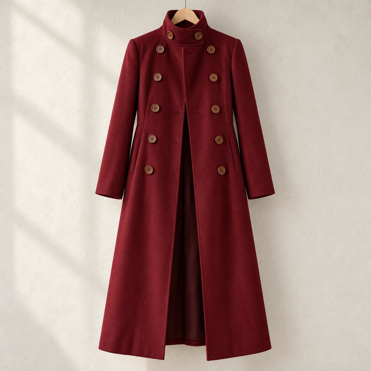 Dobby Coat | Rosalyn Red front