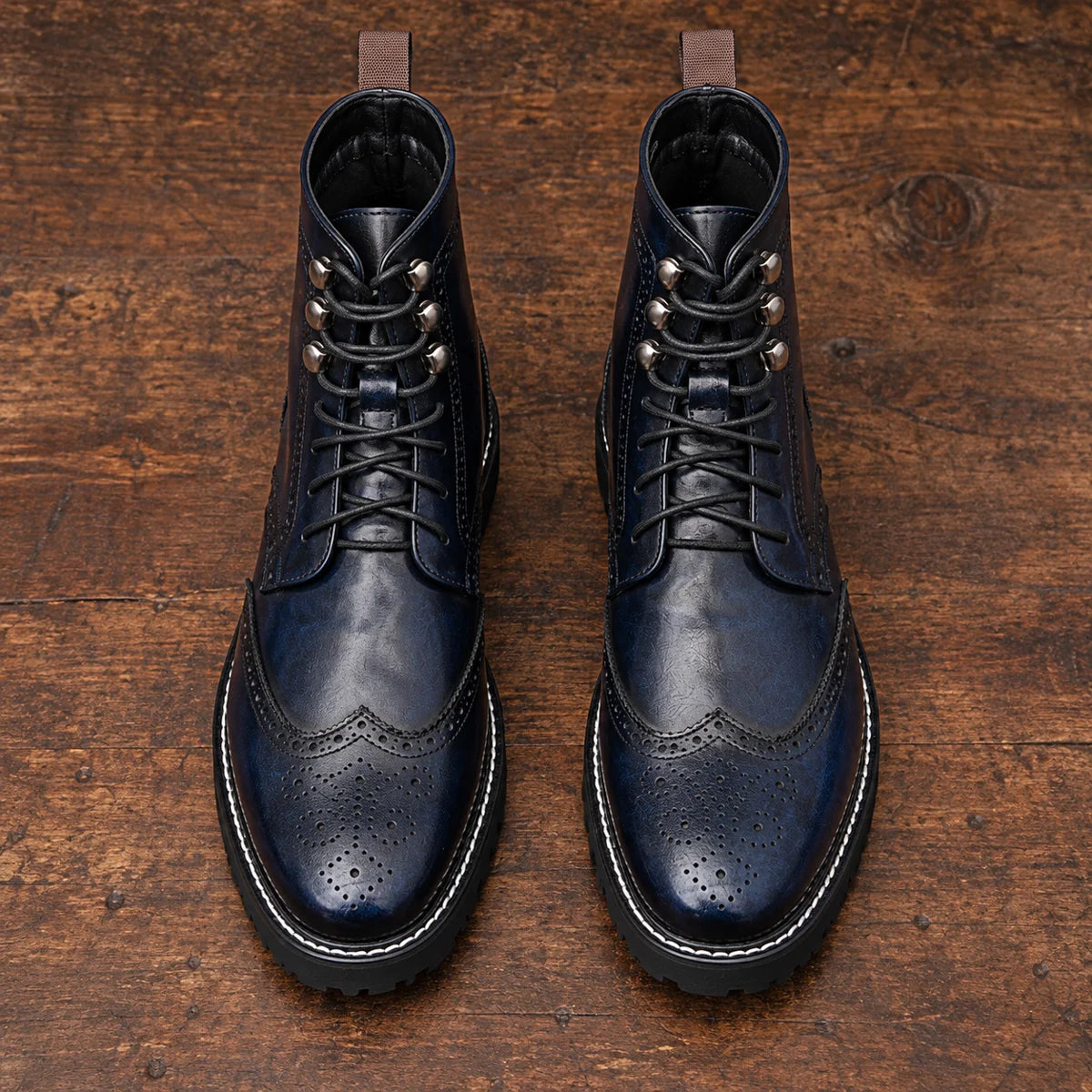 Faux Leather Boots | Edmund Blue secondary