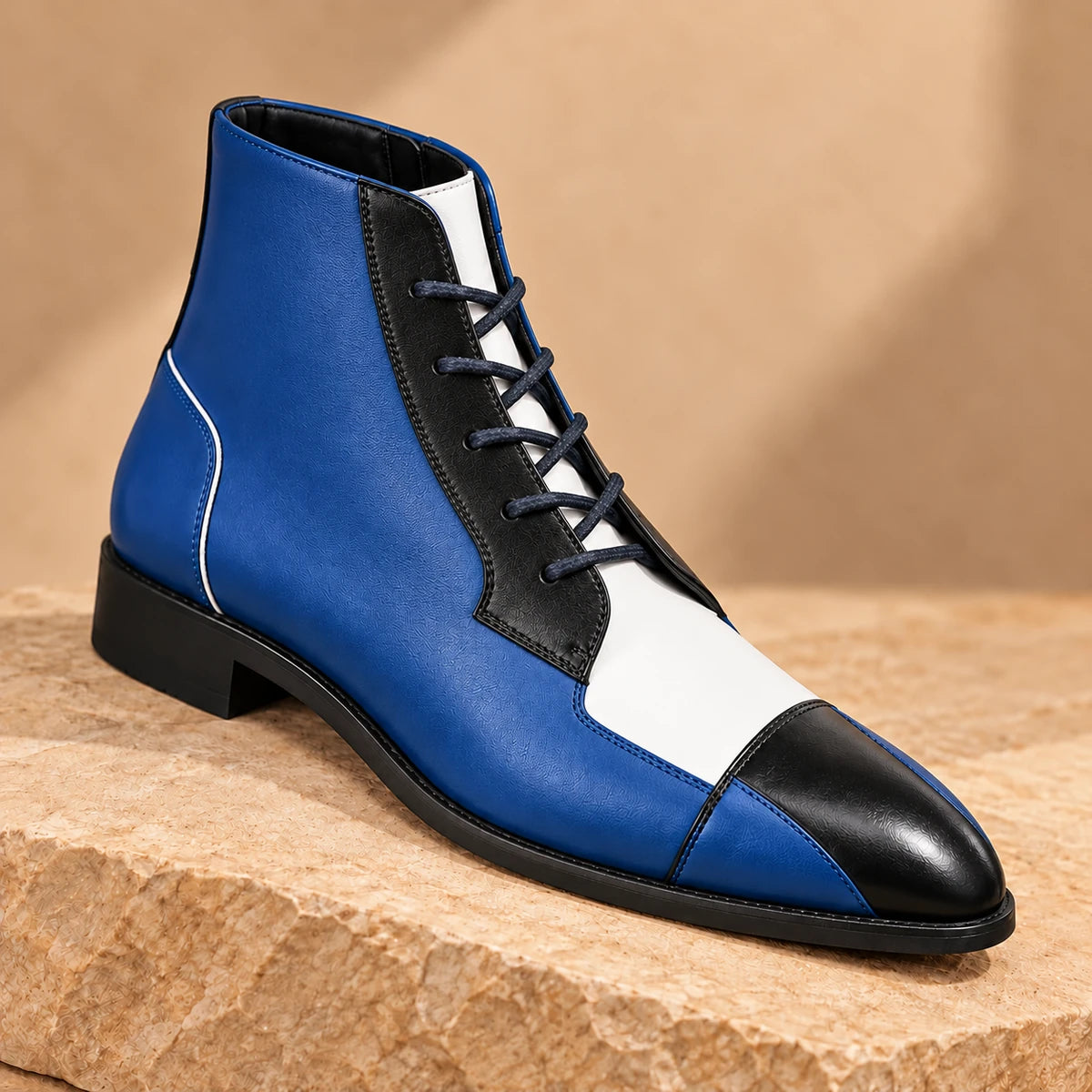 Faux Leather Boots | Edwin Blue 1 primary