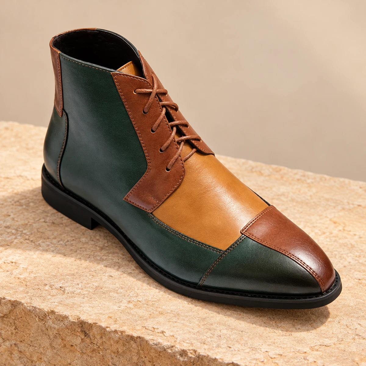 Faux Leather Boots | Edwin Green primary