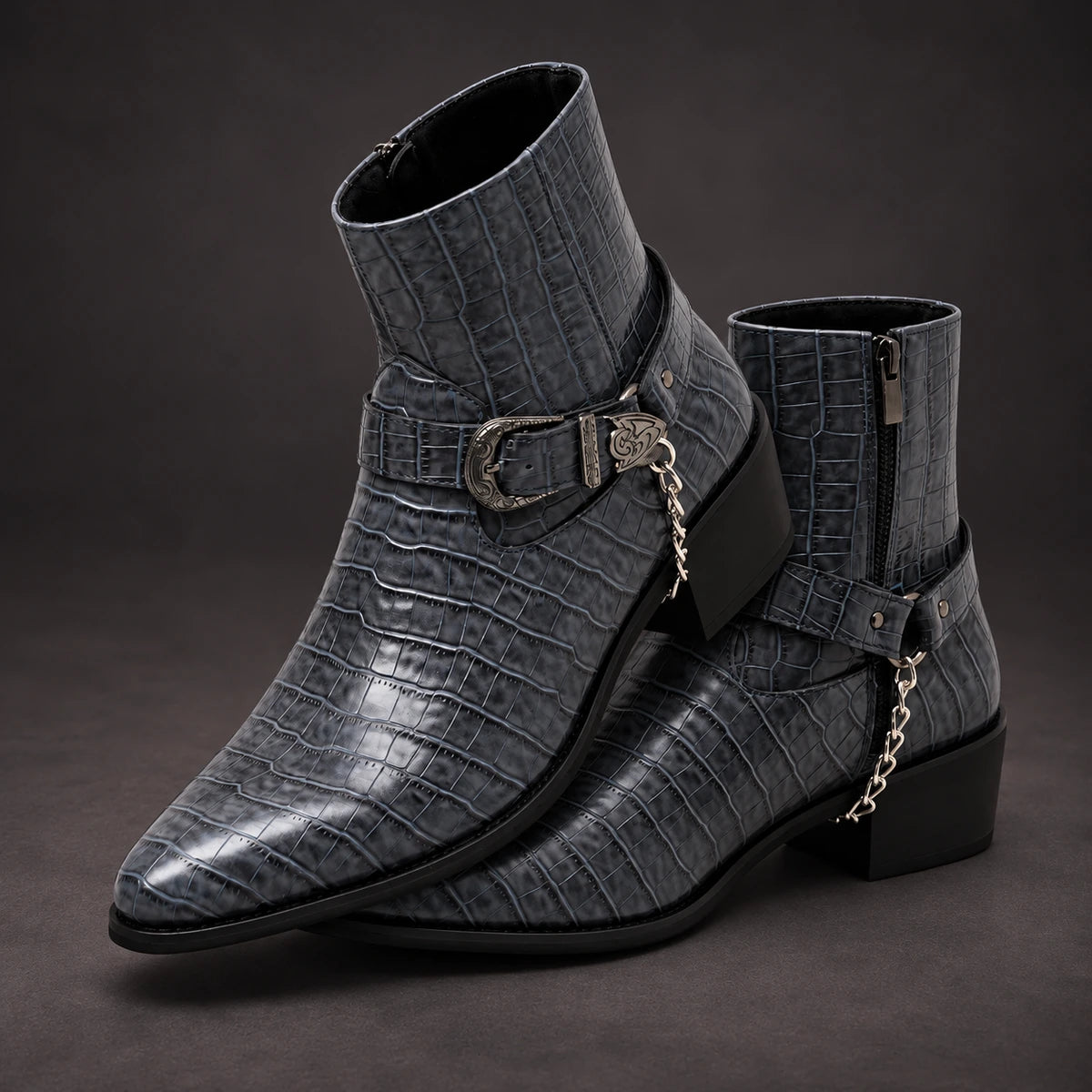 Leather Boots | Yannick Gray stacked pair