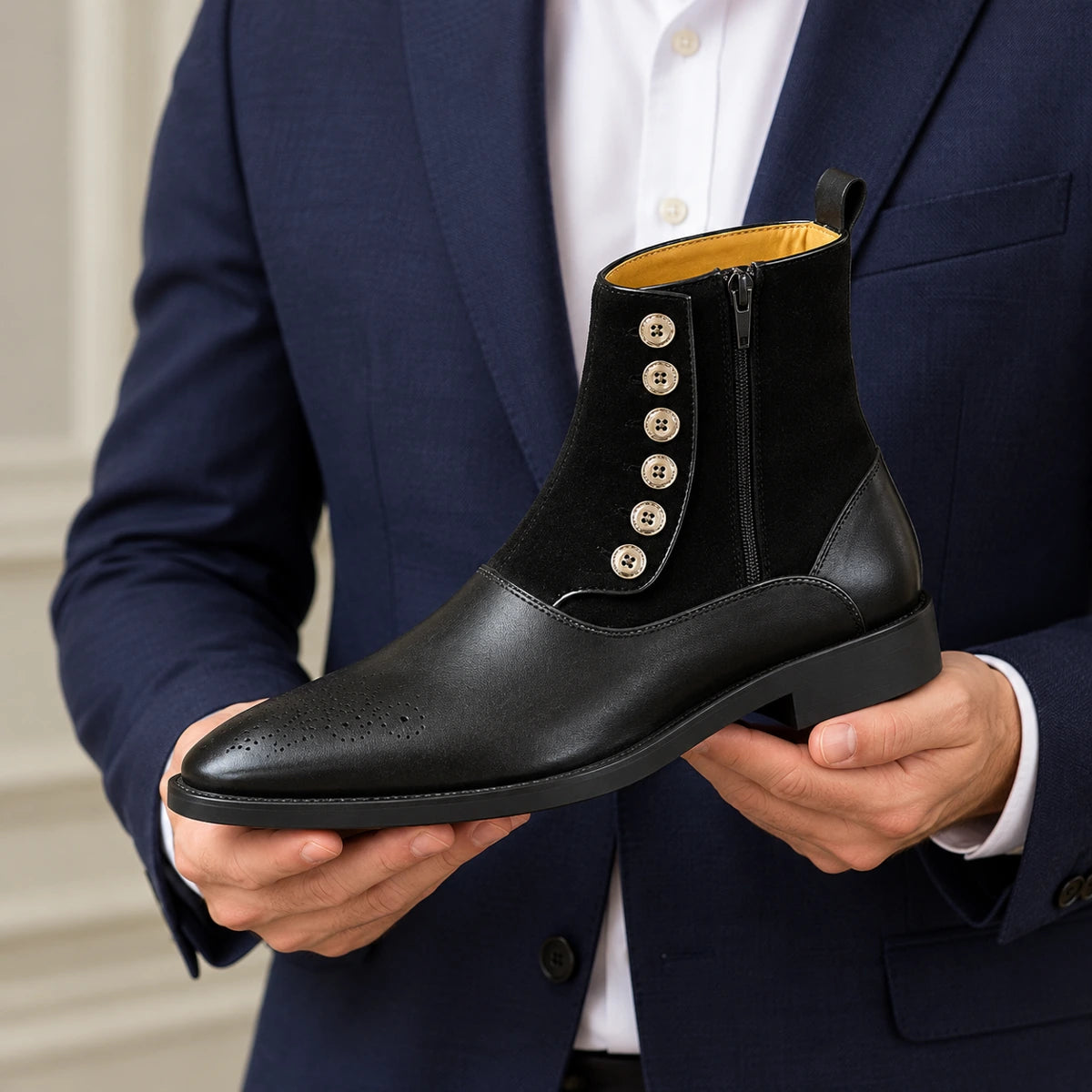 Finley Boots Black handheld