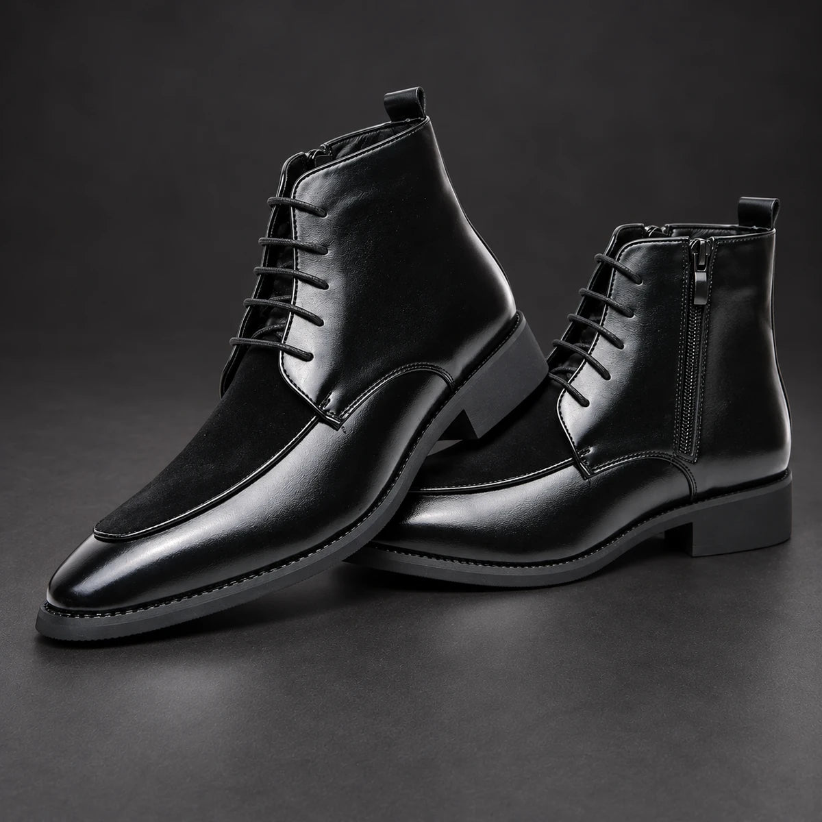 Genuine Leather Boots | Cormac Black pair