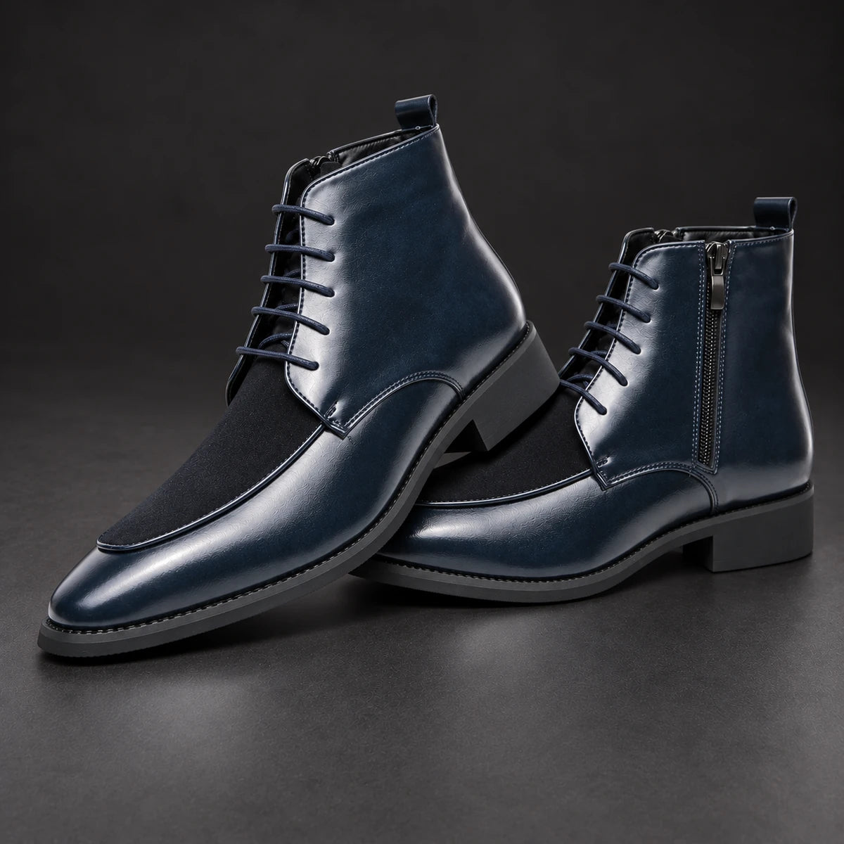 Genuine Leather Boots | Cormac Blue pair