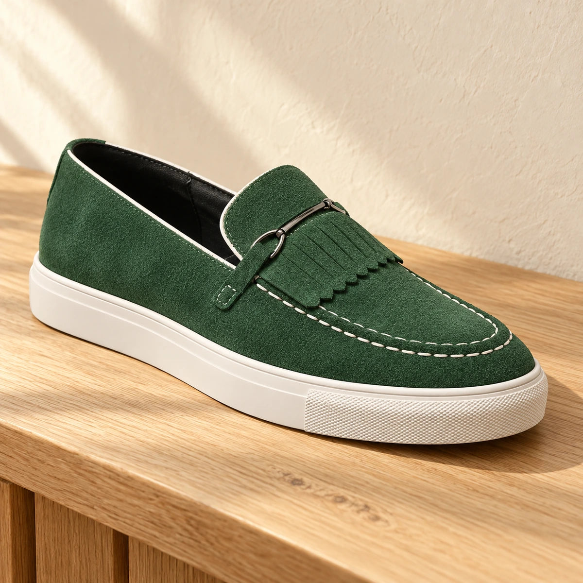 Genuine Suede Loafers | Henrik Green primary