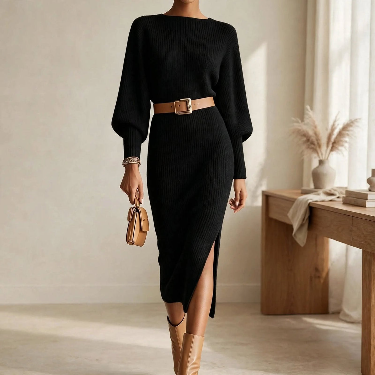 Marielle Rib Knit Dress