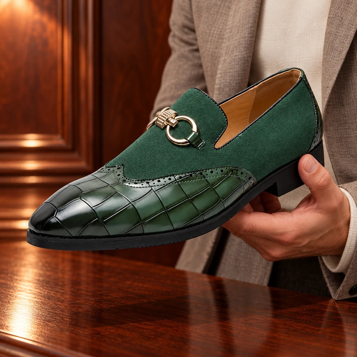 Leather Loafers | Killian Green handheld