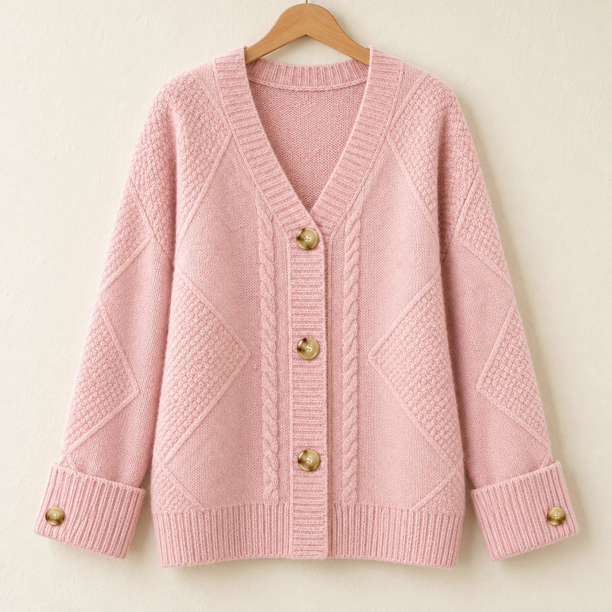 Knit Cardigan Beatrice Pink hanger