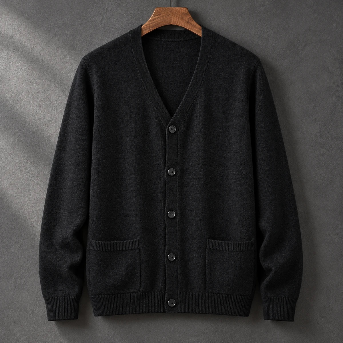 Knit Cardigan | Desmond Black hanger